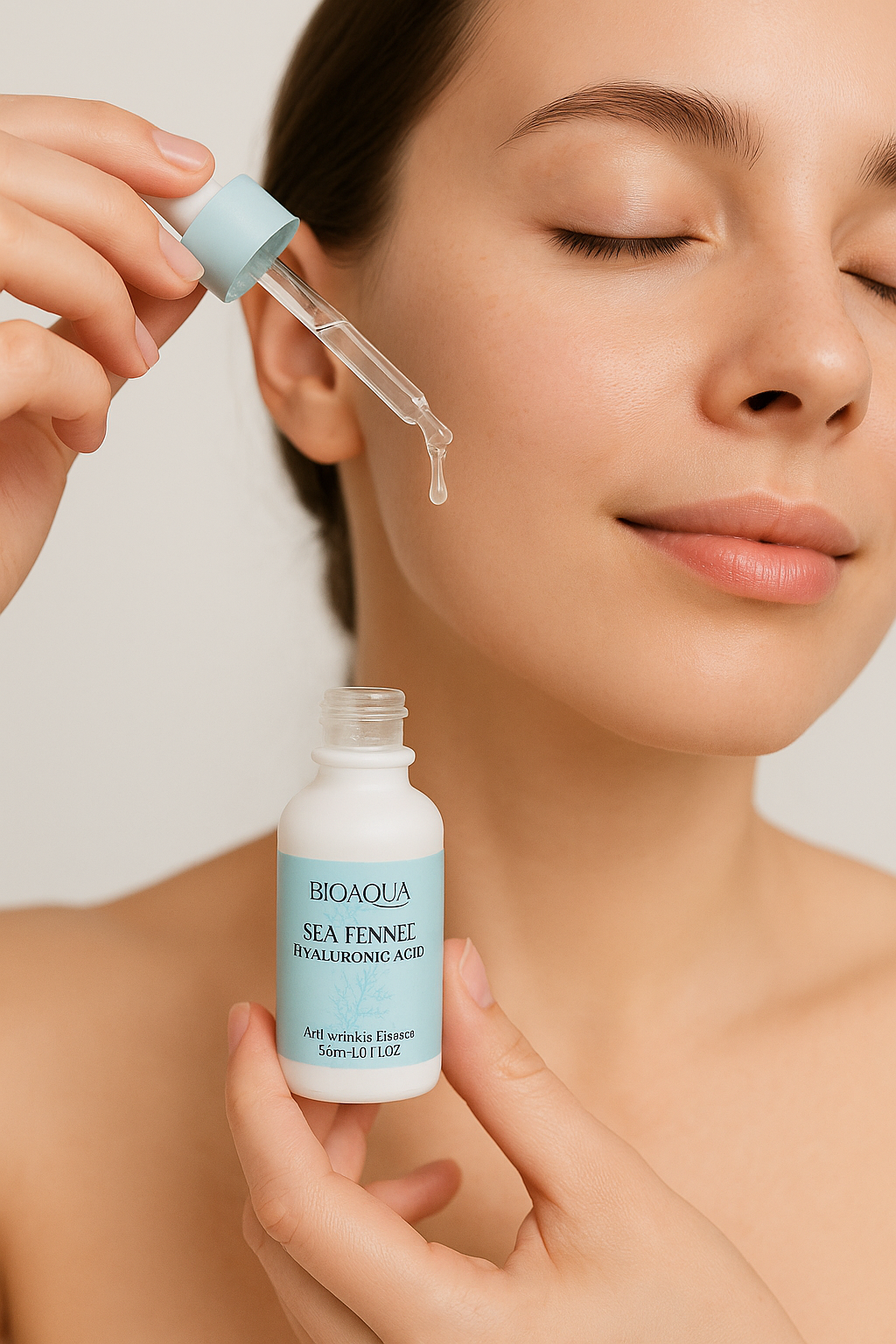 Bioaqua Sea Fennel Essence | Hidratación & Antiarrugas con Ácido Hialurónico