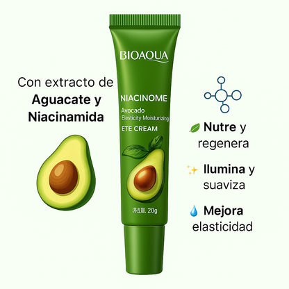 Crema Contorno de Ojos Bioaqua | Aguacate para una Mirada Radiante