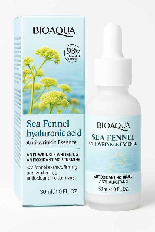 Bioaqua Sea Fennel Essence | Hidratación & Antiarrugas con Ácido Hialurónico