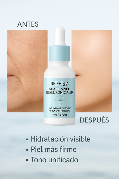 Bioaqua Sea Fennel Essence | Hidratación & Antiarrugas con Ácido Hialurónico