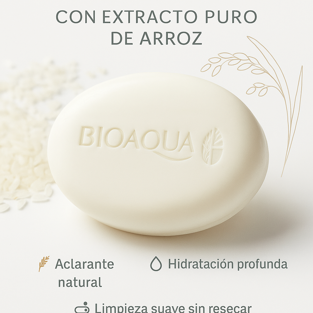Jabón de Pulpa de Arroz Bioaqua