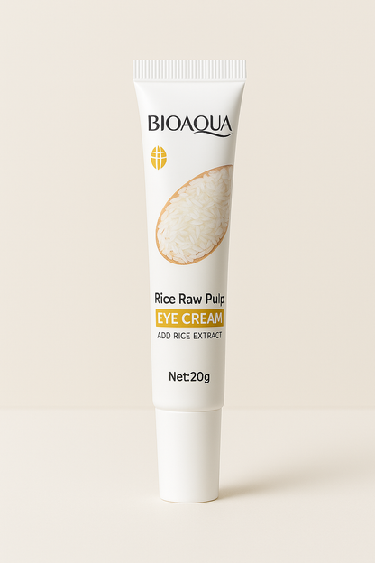 Crema Contorno de Ojos Bioaqua | Extracto de Arroz para una Mirada Radiante