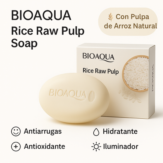 Jabón de Pulpa de Arroz Bioaqua